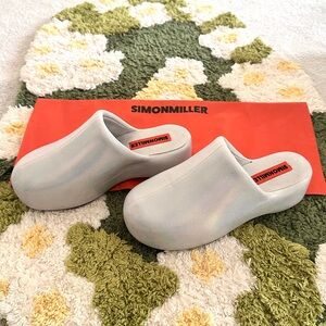 Simon Miller Iridescent Slip-On Mules